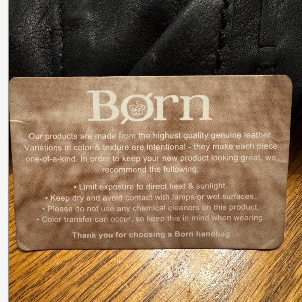 Born Black Leather Womens Purse/Backpack - Picture 7 of 8